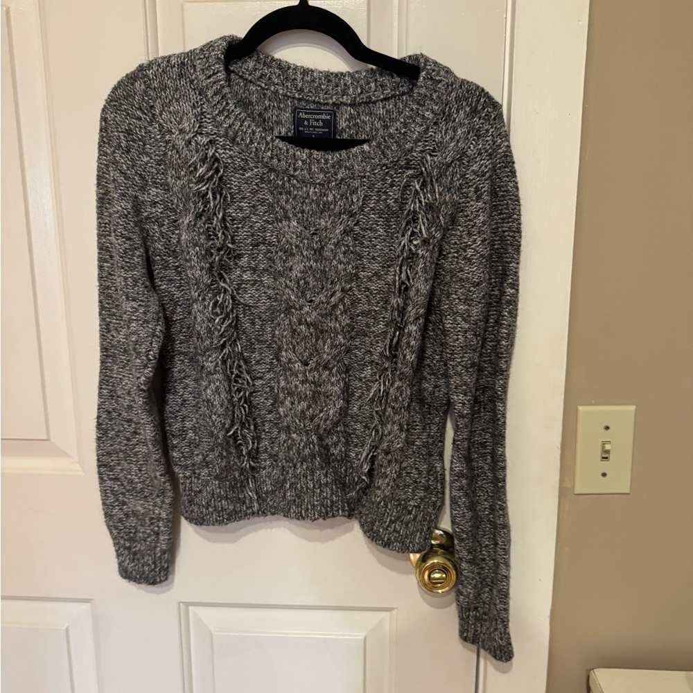 Abercrombie & Fitch Charcoal Knit Sweater